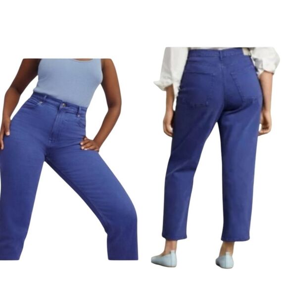 Everlane Denim - NWT Everlane The Way-high Jean Blue Denim Straight Leg Size 25 Tall